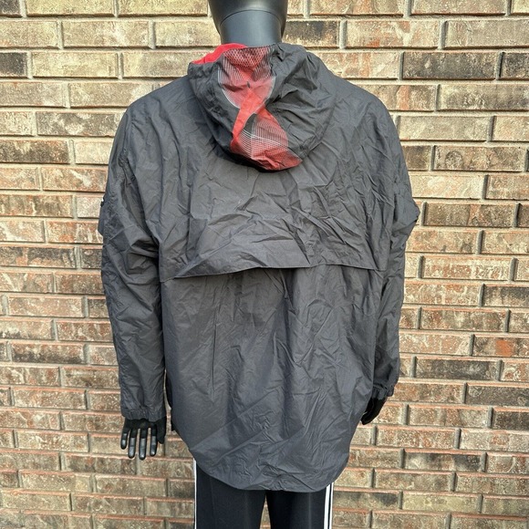 Vintage Y2K Nike Jacket‎ Men XXL Black Red Mesh Lined Hooded Breathable Pocket - Picture 2 of 9